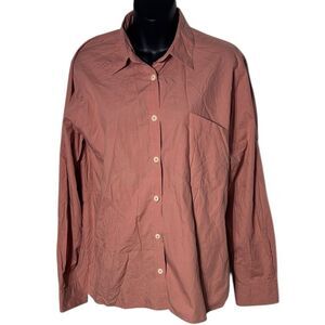 Margaret Howell women’s medium simple shirt cotton poplin minimalist